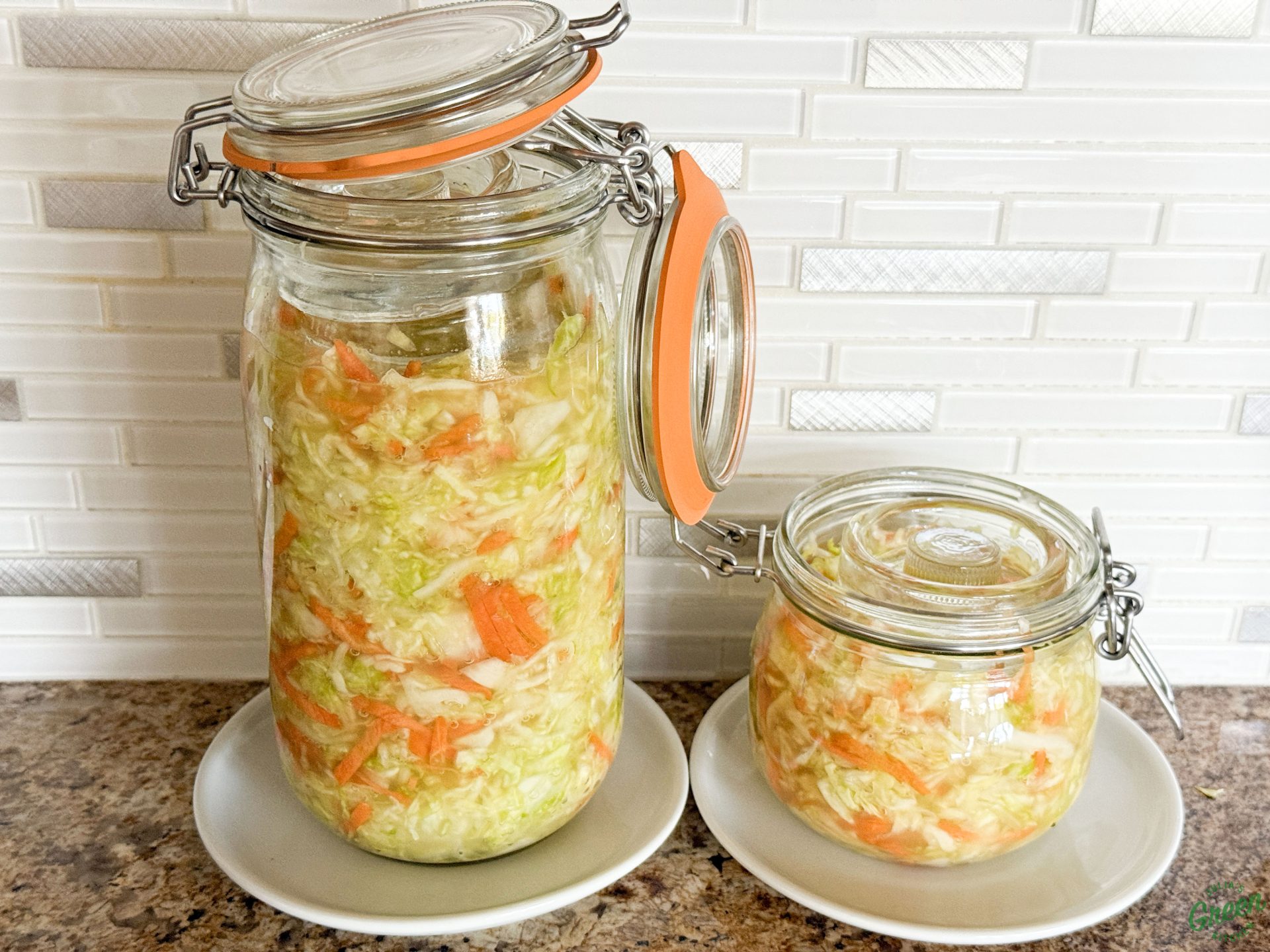 FERMENTED CABBAGE - Julia's Green Kitchen